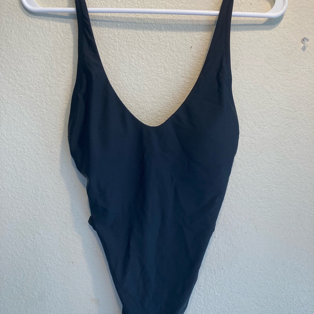 Bathing suit one piece black Relleciga Medium woman